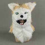 Moving Mouth Dog Mascot Costume Fursuit Mask Oranguta Cosplay Animal Fancy Dress Headwear Masks Halloween Party Masquerade Prop - BFJ Cosmart
