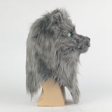 Moving Mouth Dog Mascot Costume Fursuit Mask Oranguta Cosplay Animal Fancy Dress Headwear Masks Halloween Party Masquerade Prop - BFJ Cosmart