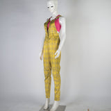 Birds of Prey Suicide Squad Harley Quinn Cosplay Costumes Joker Vest Jumpsuit Golden Yellow Romper Overalls Halloween Suit - BFJ Cosmart
