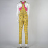 Birds of Prey Suicide Squad Harley Quinn Cosplay Costumes Joker Vest Jumpsuit Golden Yellow Romper Overalls Halloween Suit - BFJ Cosmart