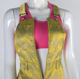 Birds of Prey Suicide Squad Harley Quinn Cosplay Costumes Joker Vest Jumpsuit Golden Yellow Romper Overalls Halloween Suit - BFJ Cosmart