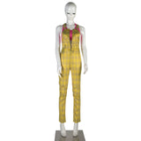 Birds of Prey Suicide Squad Harley Quinn Cosplay Costumes Joker Vest Jumpsuit Golden Yellow Romper Overalls Halloween Suit - BFJ Cosmart