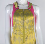 Birds of Prey Suicide Squad Harley Quinn Cosplay Costumes Joker Vest Jumpsuit Golden Yellow Romper Overalls Halloween Suit - BFJ Cosmart