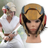 Star Wars 9 The Rise of Skywalker Rey Helmet Cosplay Mask Masquerade Props Latex Masks - BFJ Cosmart