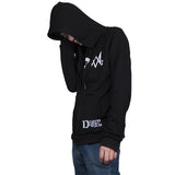 Hot Game Watch Dogs 2 Catcher Hoodies 100% Cotton Man Sweatshirts Black Cosplay Jackets Zipper Halloween Party - BFJ Cosmart