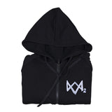 Hot Game Watch Dogs 2 Catcher Hoodies 100% Cotton Man Sweatshirts Black Cosplay Jackets Zipper Halloween Party - BFJ Cosmart