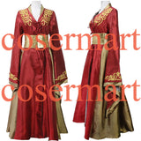 Custom Made Queen Cersei Lannister Red Exclusive Dress Game Of Thrones Costume For Adult Women Halloween Cosplay Costume - BFJ Cosmart
