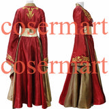 Custom Made Queen Cersei Lannister Red Exclusive Dress Game Of Thrones Costume For Adult Women Halloween Cosplay Costume - BFJ Cosmart
