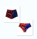 2016 Suicide Squad Cosplay Harley Quinn Shorts Pants Red Blue Cosplay Accessorie - BFJ Cosmart