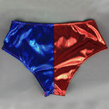 2016 Suicide Squad Cosplay Harley Quinn Shorts Pants Red Blue Cosplay Accessorie - BFJ Cosmart