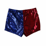 2016 Suicide Squad Cosplay Harley Quinn Shorts Pants Red Blue Cosplay Accessorie - BFJ Cosmart