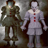 Pennywise Cosplay Costume Stephen King's Mask Men Costume Pennywise Mask Clown Costume Halloween Terror Costume Masquerade - BFJ Cosmart