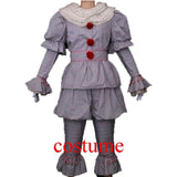 Pennywise Cosplay Costume Stephen King's Mask Men Costume Pennywise Mask Clown Costume Halloween Terror Costume Masquerade - BFJ Cosmart