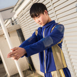 2017 Star Trek Discovery Costume with Badge Captain Uniform Blue Jacket Coat Man Cosplay Costume Starfleet Halloween Costume New - BFJ Cosmart