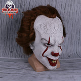 Pennywise Cosplay Costume Stephen King's Mask Men Costume Pennywise Mask Clown Costume Halloween Terror Costume Masquerade - BFJ Cosmart