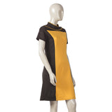 Star Trek Dress The Next Generation Women's Skant Uniform Costume Star Trek Yellow Dress With Badge Free Halloween Party - BFJ Cosmart