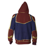 Captain Marvel Cosplay Costume Carol Danvers 2019 Superhero Hoodie Halloween Costumes Ms. Marvel Jacket Cosplay - BFJ Cosmart