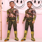 2018 Aquaman Cosplay Arthur Curry Costume Children Marvel Superhero Jumpsuit Dressed Costume Christmas Gift Halloween Party Prop - BFJ Cosmart