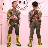 2018 Aquaman Cosplay Arthur Curry Costume Children Marvel Superhero Jumpsuit Dressed Costume Christmas Gift Halloween Party Prop - BFJ Cosmart