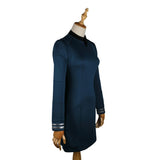 New Star Trek Discovery Season 2 Starfleet Commander Female Blue Uniform Dress Badge Costumes Woman Adult Cosplay Costume - BFJ Cosmart