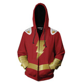 2019 New Hoodies Shazam Zip Up Hoodie Hoodies Costume Legion Clothing Shazam 3D Printed Zipper Hoodies Tops - BFJ Cosmart