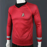 Star Trek in The Dark Captain Kirk Shirt Shape Cosplay Costume Red Version Size  For Men - BFJ Cosmart