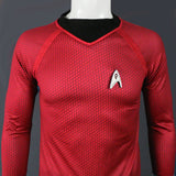 Star Trek in The Dark Captain Kirk Shirt Shape Cosplay Costume Red Version Size  For Men - BFJ Cosmart