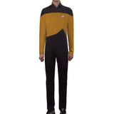 Star Trek Yellow Jumpsuit Unisex Adult Cosplay Costume Halloween Uniform - BFJ Cosmart