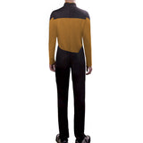 Star Trek Yellow Jumpsuit Unisex Adult Cosplay Costume Halloween Uniform - BFJ Cosmart