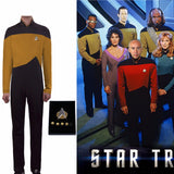 Star Trek Yellow Jumpsuit Unisex Adult Cosplay Costume Halloween Uniform - BFJ Cosmart