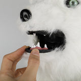 Cosplay Latex Mask Carnival Prop Costume Masks Adult Animal White Dog Mask Can Open Mouth Cosplay Halloween Party - BFJ Cosmart