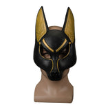 Egyptian Anubis Cosplay Face Mask Latex foam Canis spp Wolf Head Animal Masquerade Props Party Halloween Fancy Dress Ball - BFJ Cosmart