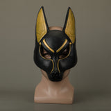 Egyptian Anubis Cosplay Face Mask Latex foam Canis spp Wolf Head Animal Masquerade Props Party Halloween Fancy Dress Ball - BFJ Cosmart