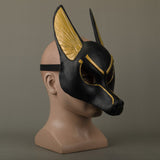 Egyptian Anubis Cosplay Face Mask Latex foam Canis spp Wolf Head Animal Masquerade Props Party Halloween Fancy Dress Ball - BFJ Cosmart