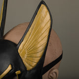 Egyptian Anubis Cosplay Face Mask Latex foam Canis spp Wolf Head Animal Masquerade Props Party Halloween Fancy Dress Ball - BFJ Cosmart