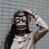 Animal Masks Animal Themed Costumes Monkey Orangutan Mask Cosplay Prop Halloween Accessories Men Women Face Mask Full Head - BFJ Cosmart