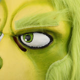 New Sale Grinch Mask Men Women Green Latex Party Cosplay Mask With Further Helmet Headgear Halloween Christmas Accessory - BFJ Cosmart