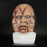 Halloween Masks Latex Party Horrible Scary Prank Three Faces Horror Mask Fancy Dress Cosplay Costume Mask Masquerade - BFJ Cosmart