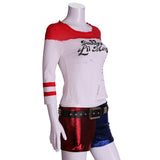 2016 Movie Cosplay Suicide Squad Harley Quinn Costume T Shirt Daddy's Lil Monster T-Shirt Joker Cosplay Costumes Full Set - BFJ Cosmart
