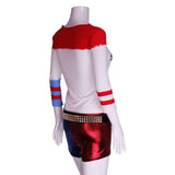 2016 Movie Cosplay Suicide Squad Harley Quinn Costume T Shirt Daddy's Lil Monster T-Shirt Joker Cosplay Costumes Full Set - BFJ Cosmart