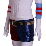 2016 Movie Cosplay Suicide Squad Harley Quinn Costume T Shirt Daddy's Lil Monster T-Shirt Joker Cosplay Costumes Full Set - BFJ Cosmart