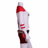 2016 Movie Cosplay Suicide Squad Harley Quinn Costume T Shirt Daddy's Lil Monster T-Shirt Joker Cosplay Costumes Full Set - BFJ Cosmart