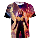 2019 Cosplay Costume X-Men: Dark Phoenix T-shirt Tops Men's Women's Jean Grey Shirts Tee for Adults Women Men Halloween Party - BFJ Cosmart