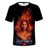 2019 Cosplay Costume X-Men: Dark Phoenix T-shirt Tops Men's Women's Jean Grey Shirts Tee for Adults Women Men Halloween Party - BFJ Cosmart