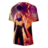 2019 Cosplay Costume X-Men: Dark Phoenix T-shirt Tops Men's Women's Jean Grey Shirts Tee for Adults Women Men Halloween Party - BFJ Cosmart