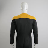 Star trek Deep Space Nine Trek Commander Sisko Duty Uniform Jumpsuit Yellow Cosplay Costumes Halloween Party Prop - BFJ Cosmart