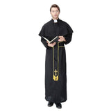 BFJFY Men's Priest Pastor Costume Pastor Cosplay Costume For Halloween - BFJ Cosmart