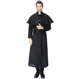 BFJFY Men's Priest Pastor Costume Pastor Cosplay Costume For Halloween - BFJ Cosmart
