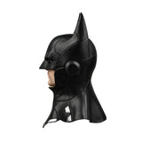 Black Batman Full Head Mask Breathable Latex Mask Halloween Masquerade Fancy Party Cosplay Prop