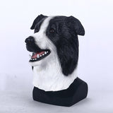 Border Collie Dog Latex Animal Mask Halloween Masquerade Fancy Dress Party Mask Cosplay Prop